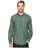 Exofficio Minimotm Long Sleeve Shirt (hemlock Plaid) Men's Long Sleeve Button Up