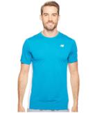 New Balance Accelerate Short Sleeve (deep Ozone Blue/white) Men's T Shirt