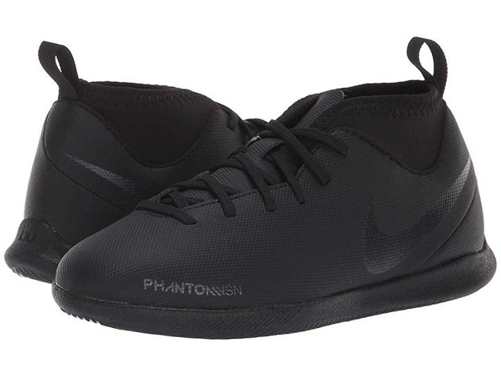 Nike Kids Jr. Phantom Vision Club Df Ic Soccer (toddler/little Kid/big Kid) (black/black/light Crimson) Kids Shoes