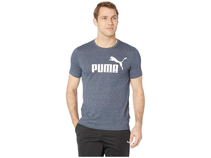Puma Ess Heather Tee (peacoat Heather) Men's T Shirt