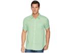 True Grit Avalon Palms Lux Linen Shirt (limelight) Men's Short Sleeve Button Up