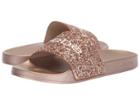 Bebe Fraida (rose Gold Glitter) Women's Slide Shoes