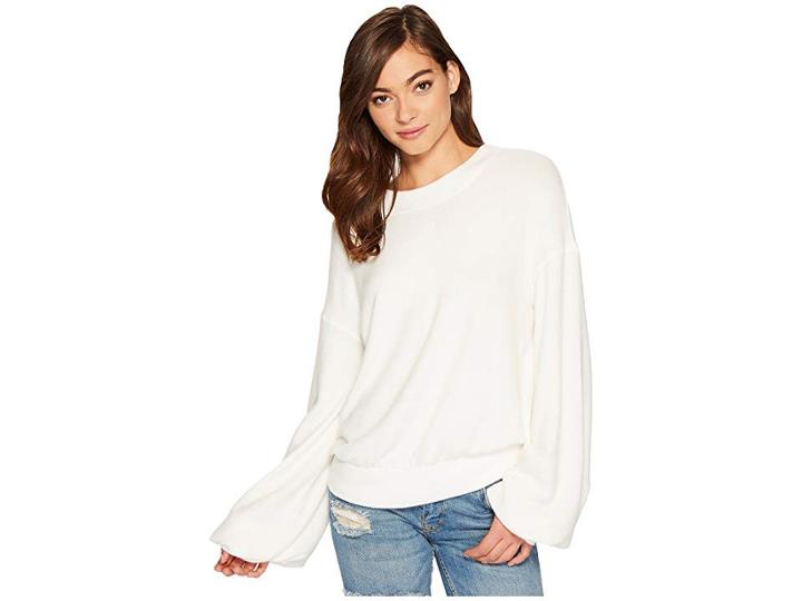 Free People Tgif Pullover (white) Women's Clothing