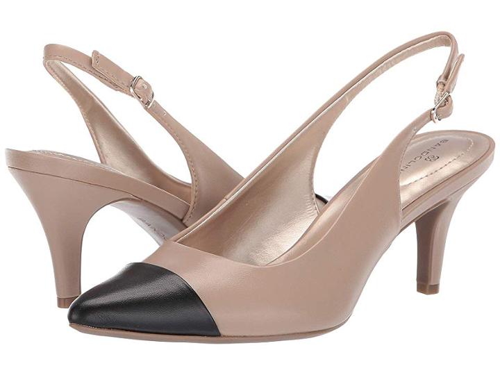Bandolino Zipporah Slingback Pump (black/light Natural) Women's Shoes