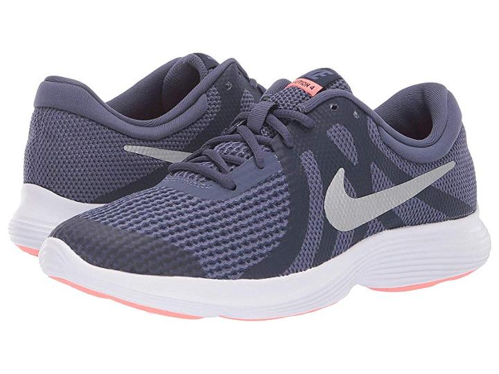 Nike Kids Revolution 4 (big Kid) (sanded Purple/metallic Silver) Girls Shoes