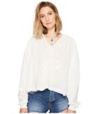 Free People Tropical Summer Hooded Top (ivory) Women's Clothing