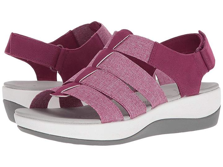 Clarks Arla Shaylie (deep Fuchsia) Women's Sandals