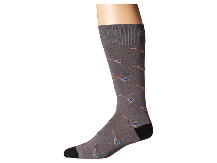 Paul Smith Artful Object Sock (blue Multicolor) Men's Crew Cut Socks Shoes