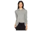Jack By Bb Dakota Best Intentions Waffle Knit Hooded Top (light Heather Grey) Women's Clothing