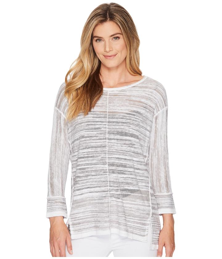 Nic+zoe Sand Dune Top (zinc) Women's Clothing