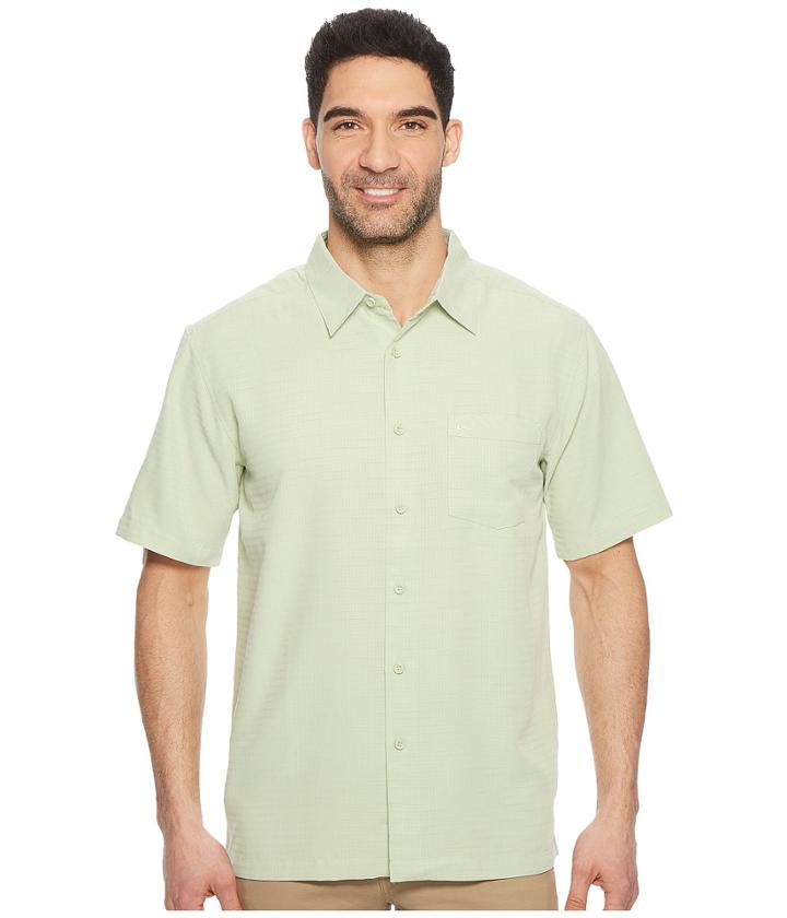 Quiksilver Waterman Centinela 4 Short Sleeve Shirt (sea Foam) Men's T Shirt