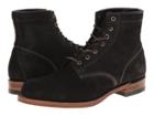 Frye Arkansas Mid Leather (black Suede) Men's Lace-up Boots