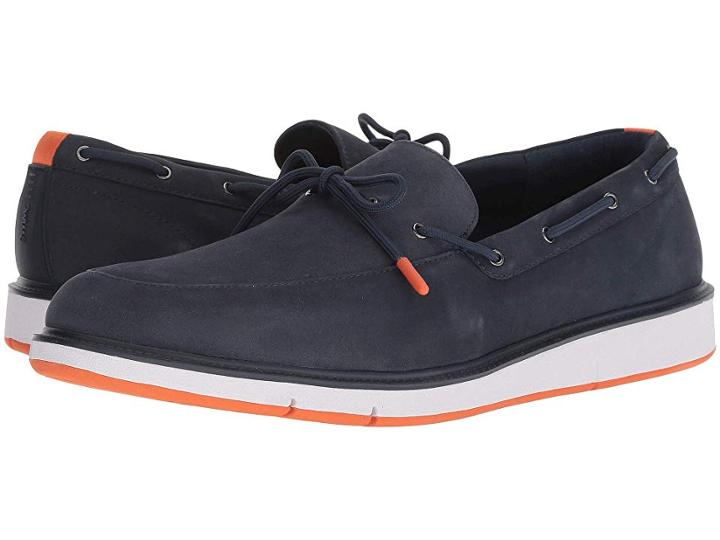 Swims Motion Camp Moc (navy/orange) Men's Shoes