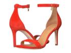 Tory Burch Ellie 85mm Ankle-strap Sandal (poppy Orange) Women's Sandals