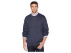 U.s. Polo Assn. Pop Over Crew Neck Fleece (navy Heather) Men's Clothing