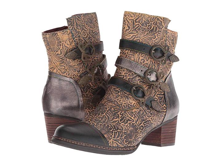 L'artiste By Spring Step Elsie (black Multi) Women's Shoes