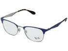 Ray-ban 0rx6346 50mm (gunmetal/matte Light Blue) Fashion Sunglasses