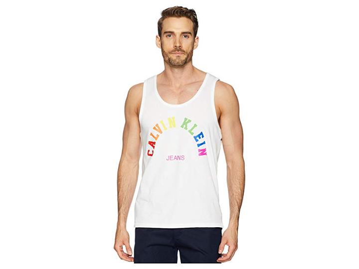 Calvin Klein Jeans Calvin Klein Pride Tank Top (standard White) Men's Sleeveless