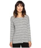 Karen Kane Drop Shoulder Hi-low Top (stripe) Women's Clothing