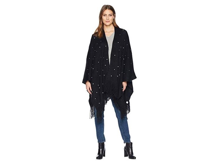 Echo Design Pearl Gradient Ruana (black) Scarves