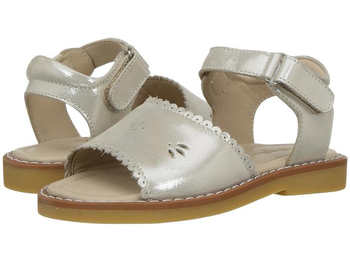 Elephantito Classic Sandal W/ Scallop (toddler/little Kid) (talc) Girls Shoes