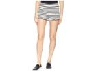 Bb Dakota Comfy Queen Striped High-waisted Ruffle Shorts (ivory) Women's Shorts