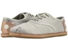 Toms Cordones (silver Satin) Women's Lace Up Casual Shoes