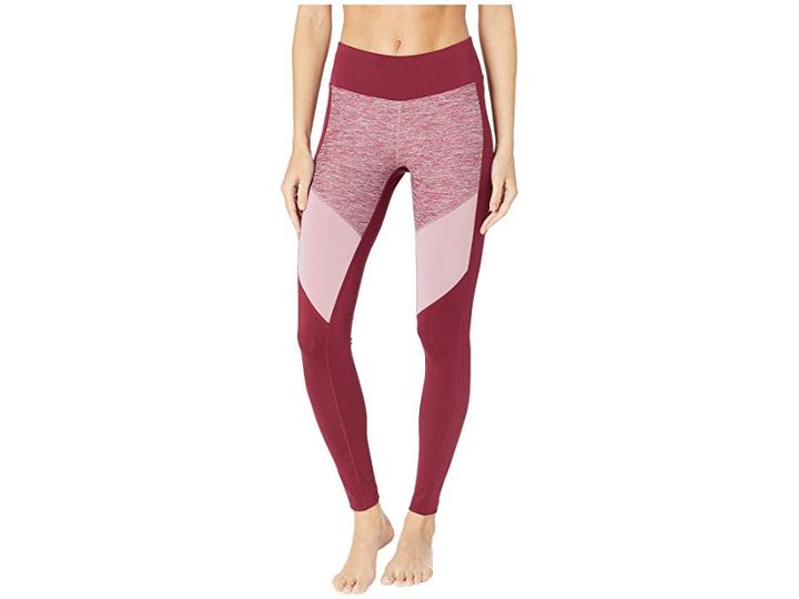 Reebok Melange Tights (rustic Wine) Women's Casual Pants