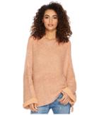 Free People Cuddle Up Pullover (rose) Women's Sweater