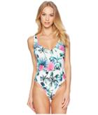 Rip Curl Palms Away One-piece (white) Women's Swimsuits One Piece