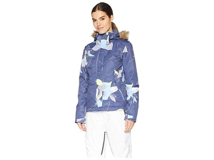 Roxy Jet Ski 10k Jacket (crown Blue Bold Petal) Women's Coat