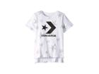 Converse Kids Grafitti Star Chevron Knit Top (big Kids) (white) Girl's Clothing
