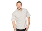 Woolrich Modern Fit Eco Rich Midway Printed Shirt (salt Stone Campfire) Men's Short Sleeve Button Up