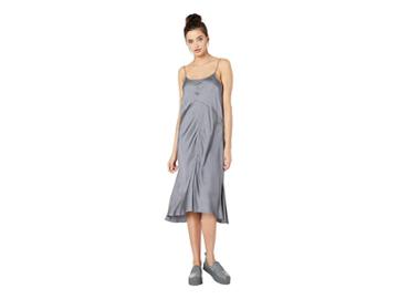 Nevereven Satin Seamed Slip Dress (lone Wolf) Women's Dress