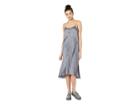 Nevereven Satin Seamed Slip Dress (lone Wolf) Women's Dress