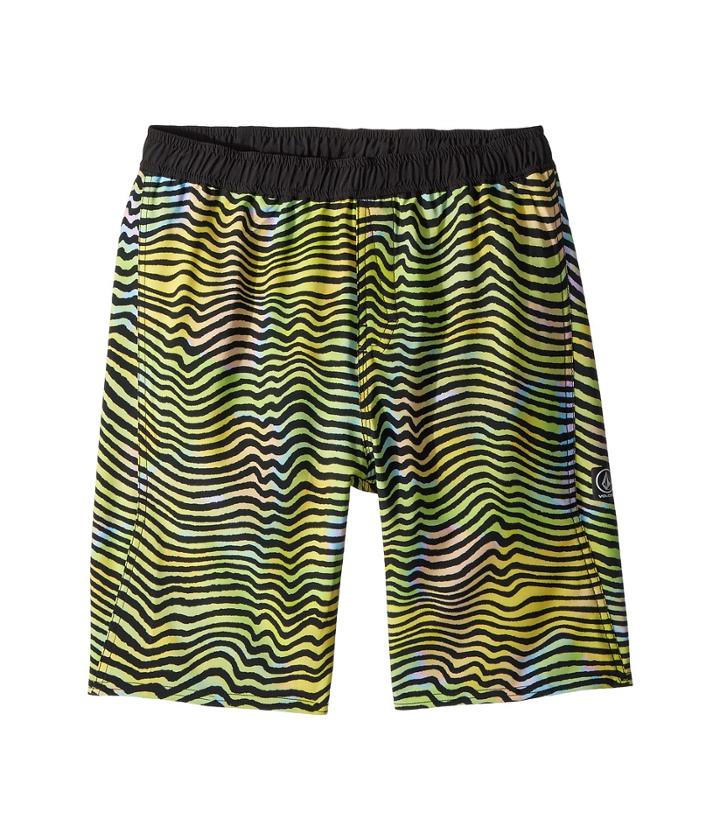 Volcom Kids Vibes Volley Boardshorts (little Kids/big Kids) (multi) Boy's Swimwear