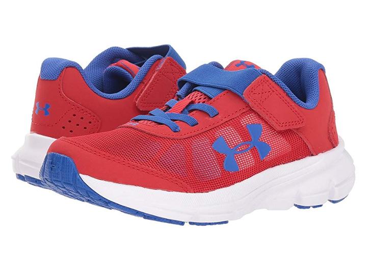 Under Armour Kids Ua Bps Rave 2 Ac (little Kid) (red/white/team Royal) Boys Shoes