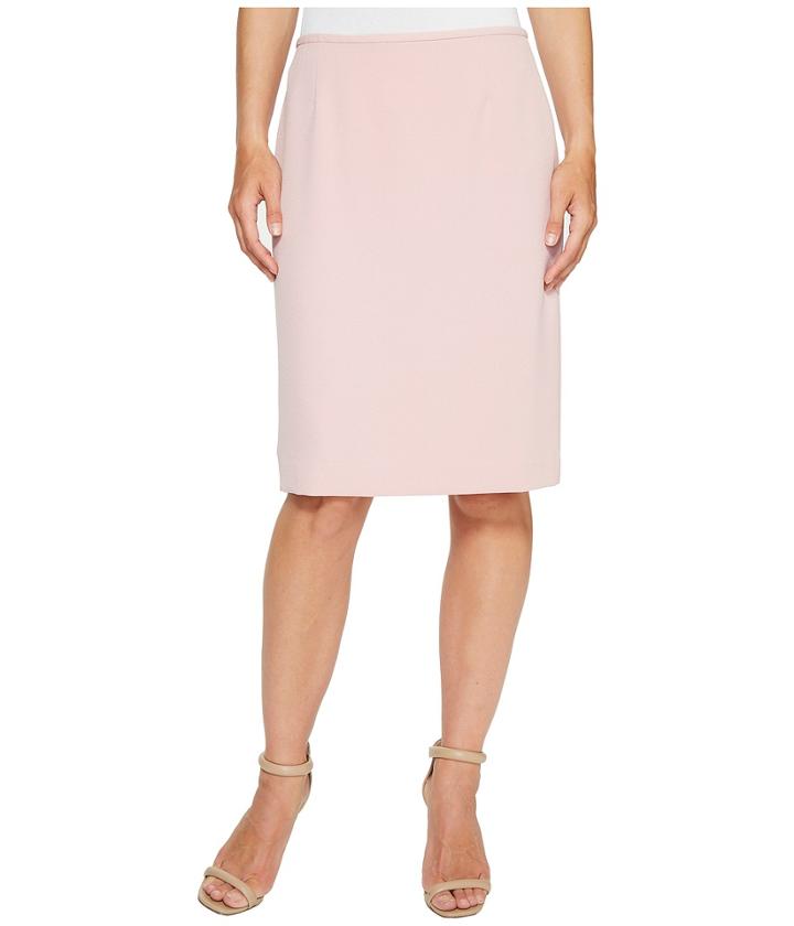 Tahari By Asl Crepe Pencil Skirt (pink) Women's Skirt