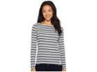 U.s. Polo Assn. Yarn-dye Long Sleeve T-shirt (heather Grey) Women's T Shirt