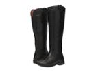 Frye Paige Tall Riding (black Smooth Polished Veg) Women's Pull-on Boots