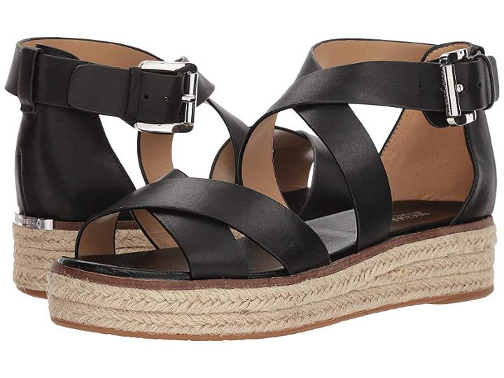 Michael Michael Kors Darby Sandal (black Vachetta 1) Women's Sandals