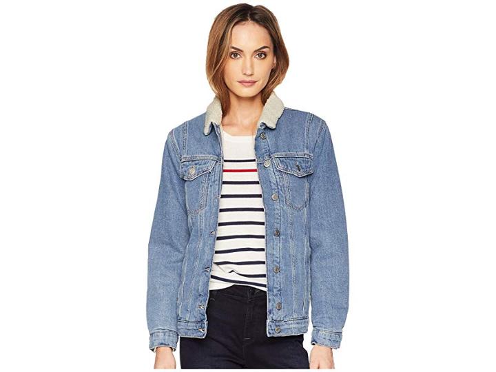 Mavi Jeans Karla Relaxed Jacket In Mid 90s Sherpa (mid 90s Sherpa) Women's Coat
