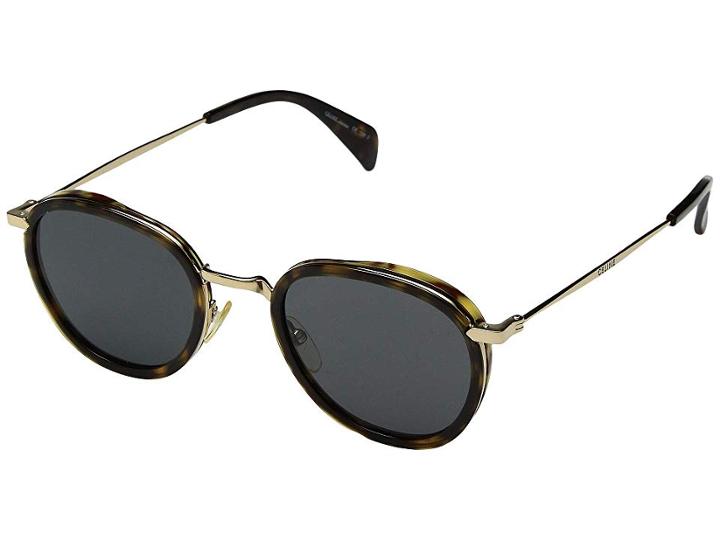 Celine Cl41423s (dark Gold/grey/blue) Fashion Sunglasses