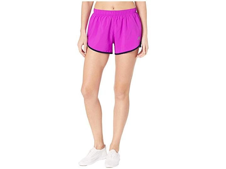 New Balance Core 3 Woven Shorts (voltage Violet) Women's Shorts