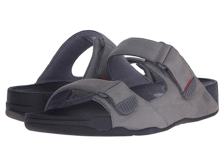 Fitflop Gogh Slide Adjustable (charcoal) Men's  Shoes