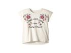 Lucky Brand Kids Argentia Tee (big Kids) (putty Beige Heather) Girl's T Shirt