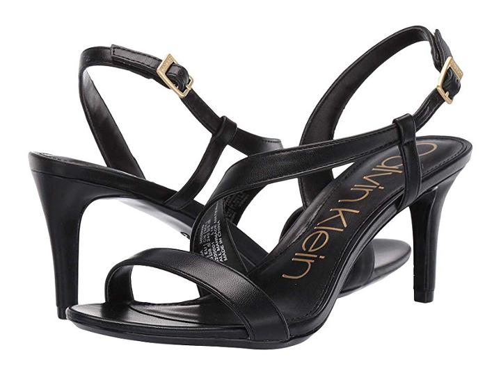 Calvin Klein Linnea (black Nappa) Women's Sandals