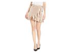 Bb Dakota Look This Good Velvet Skirt (pale Gold) Women's Skirt