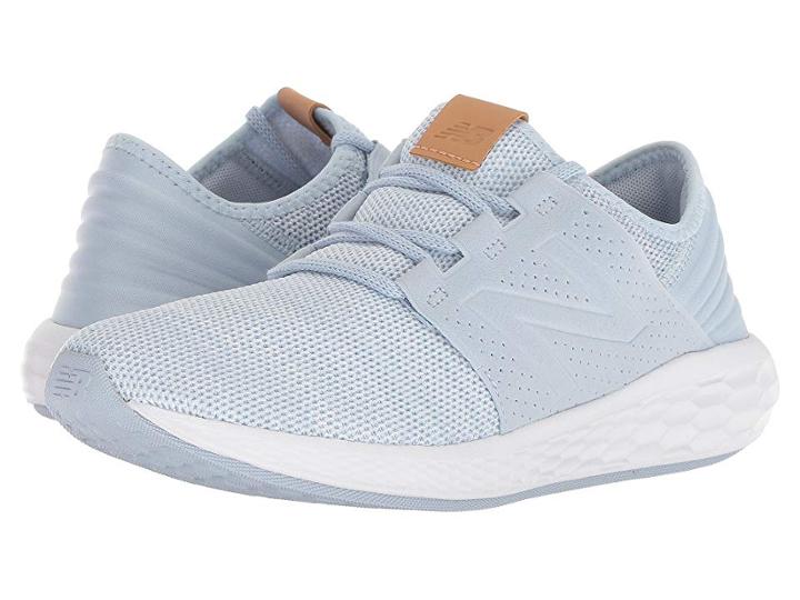 New Balance Kids Kjcrzv2g Knit (big Kid) (ice Blue/black) Girls Shoes