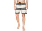 Brixton Barge Stripe Trunk (washed Black/bone) Men's Swimwear